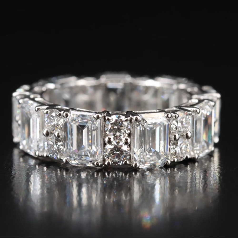 14K 9.61CTW Diamond Eternity Ring